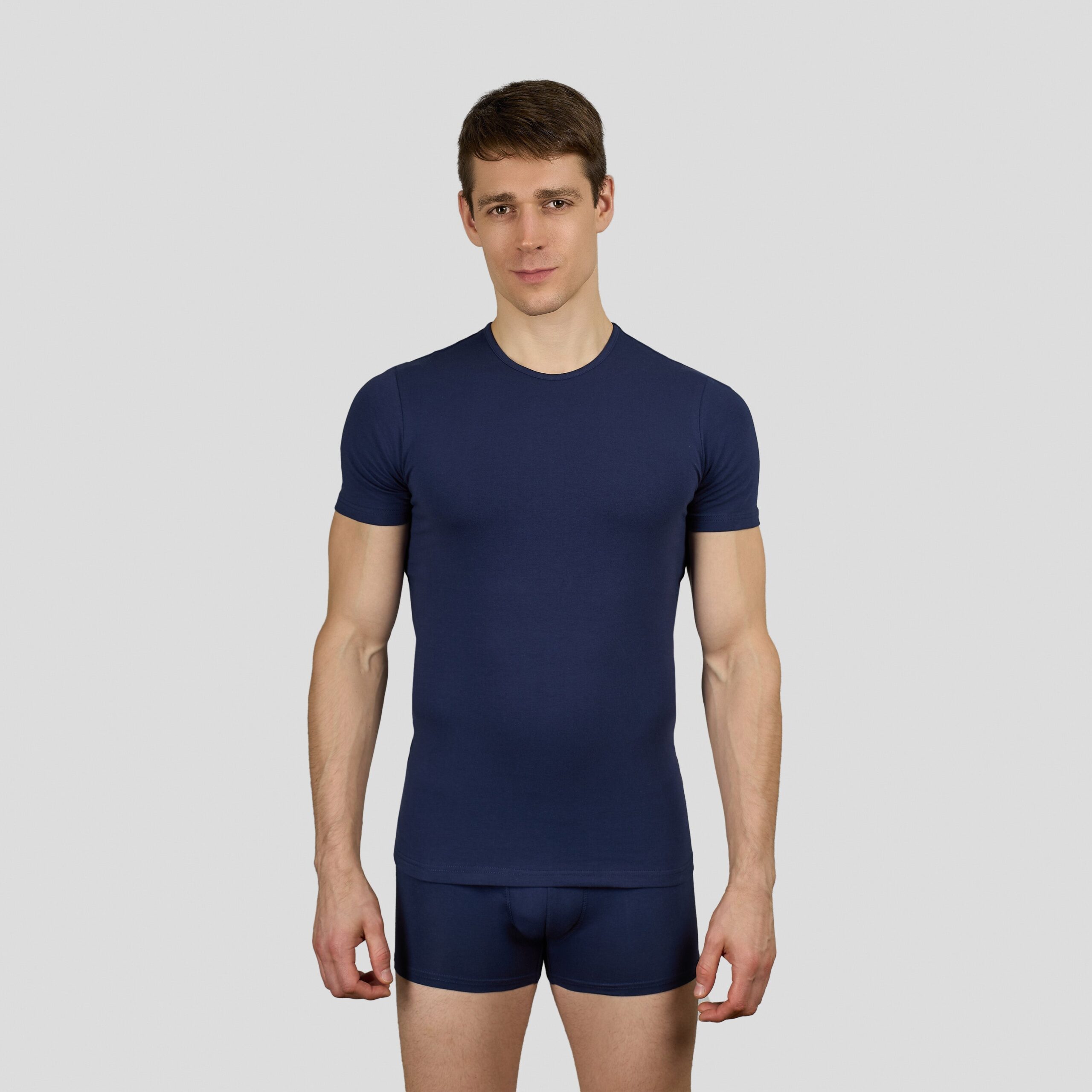 تيشرت داخلي نصف كم برقبة دائرية - الصورة 5