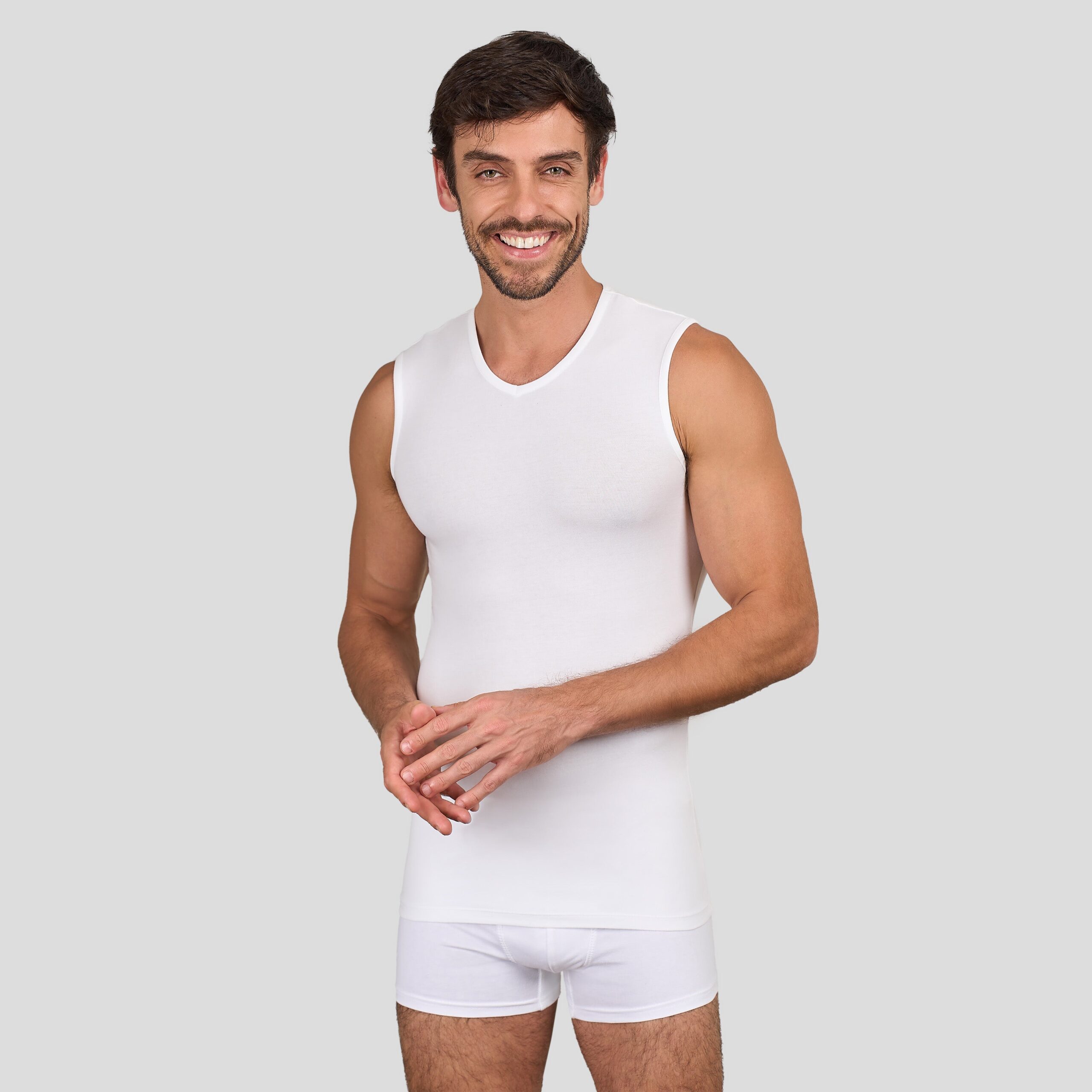 باك 3 تيشورات بلا كمّ round - الصورة 5