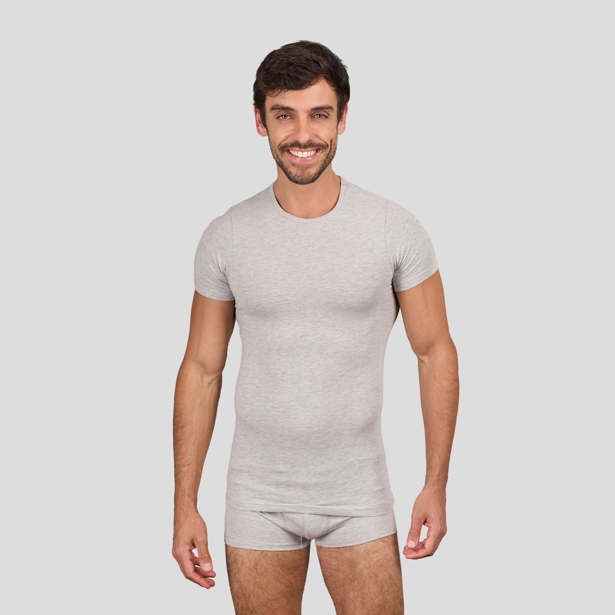 تيشرت داخلي نصف كم برقبة دائرية - الصورة 8