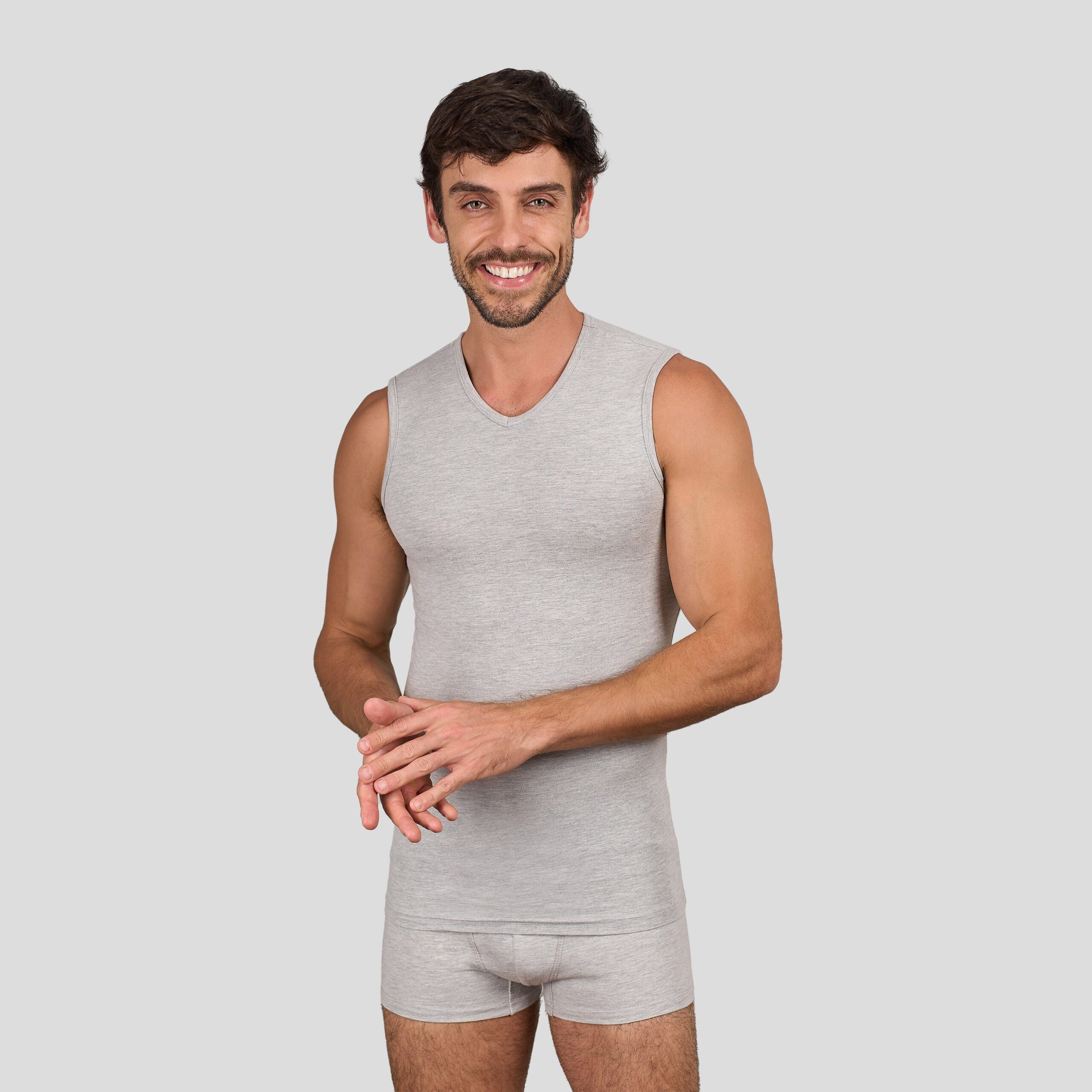 باك 3 تيشورات بلا كمّ round - الصورة 2