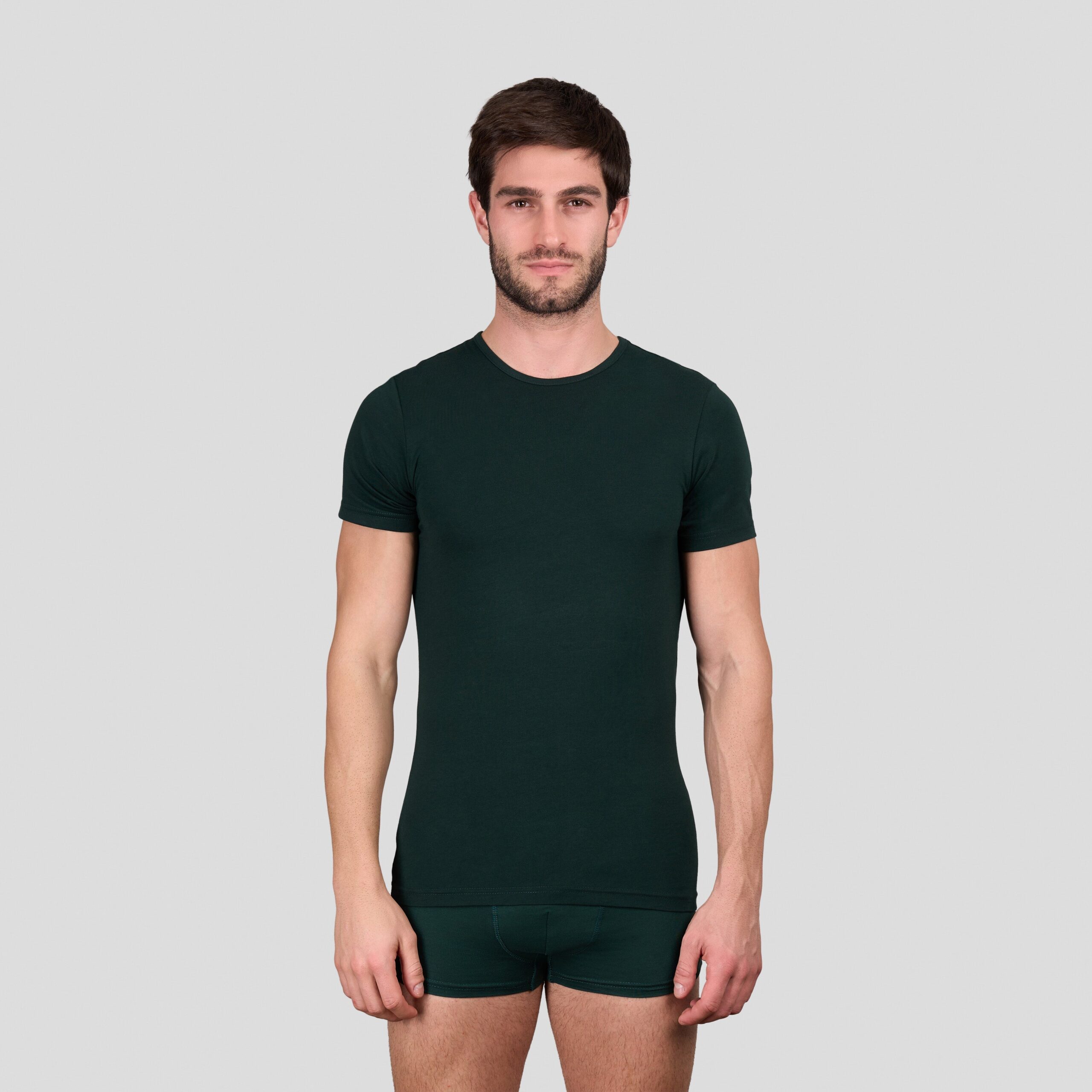 تيشرت داخلي نصف كم برقبة دائرية - الصورة 3