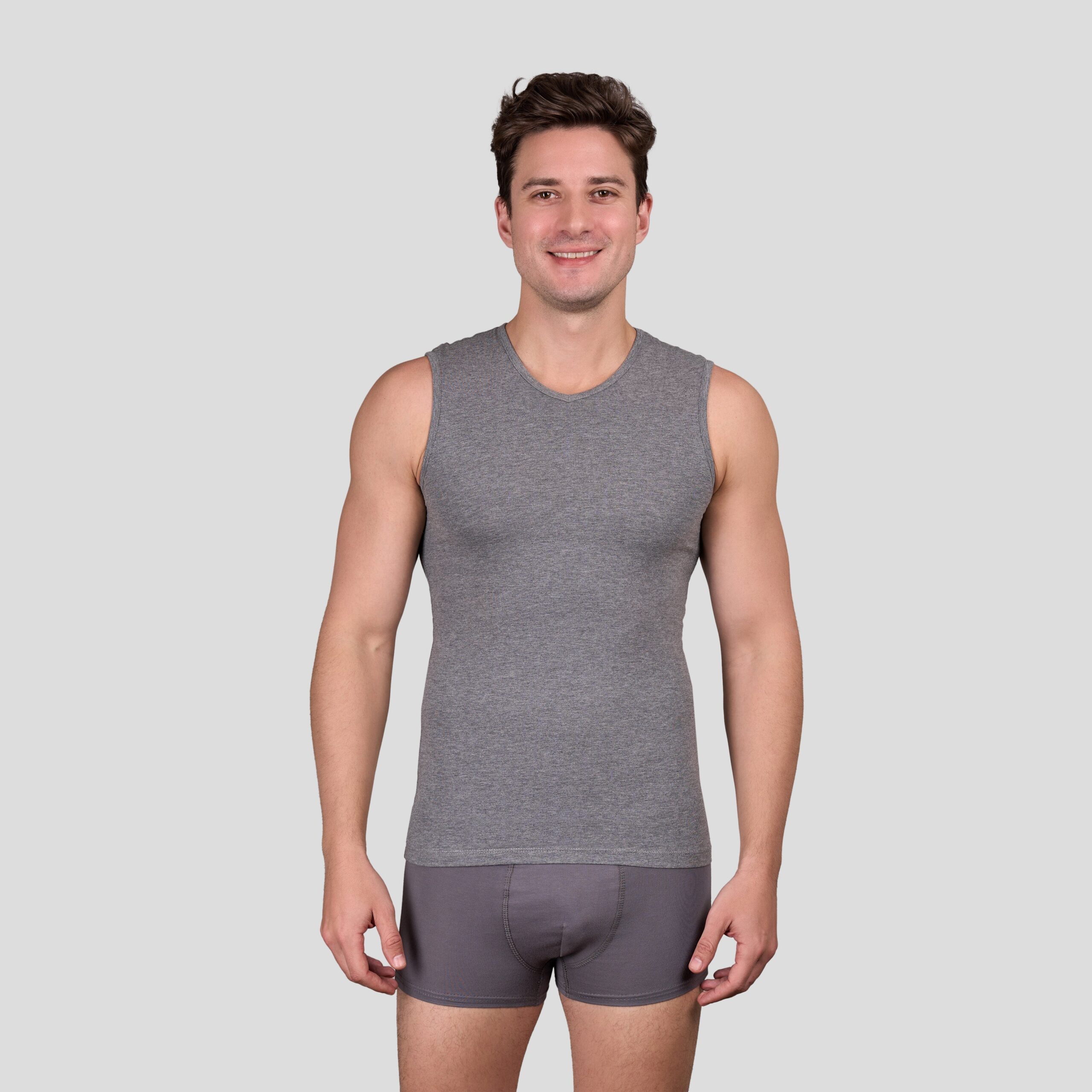 باك 3 تيشورات بلا كمّ round - الصورة 4