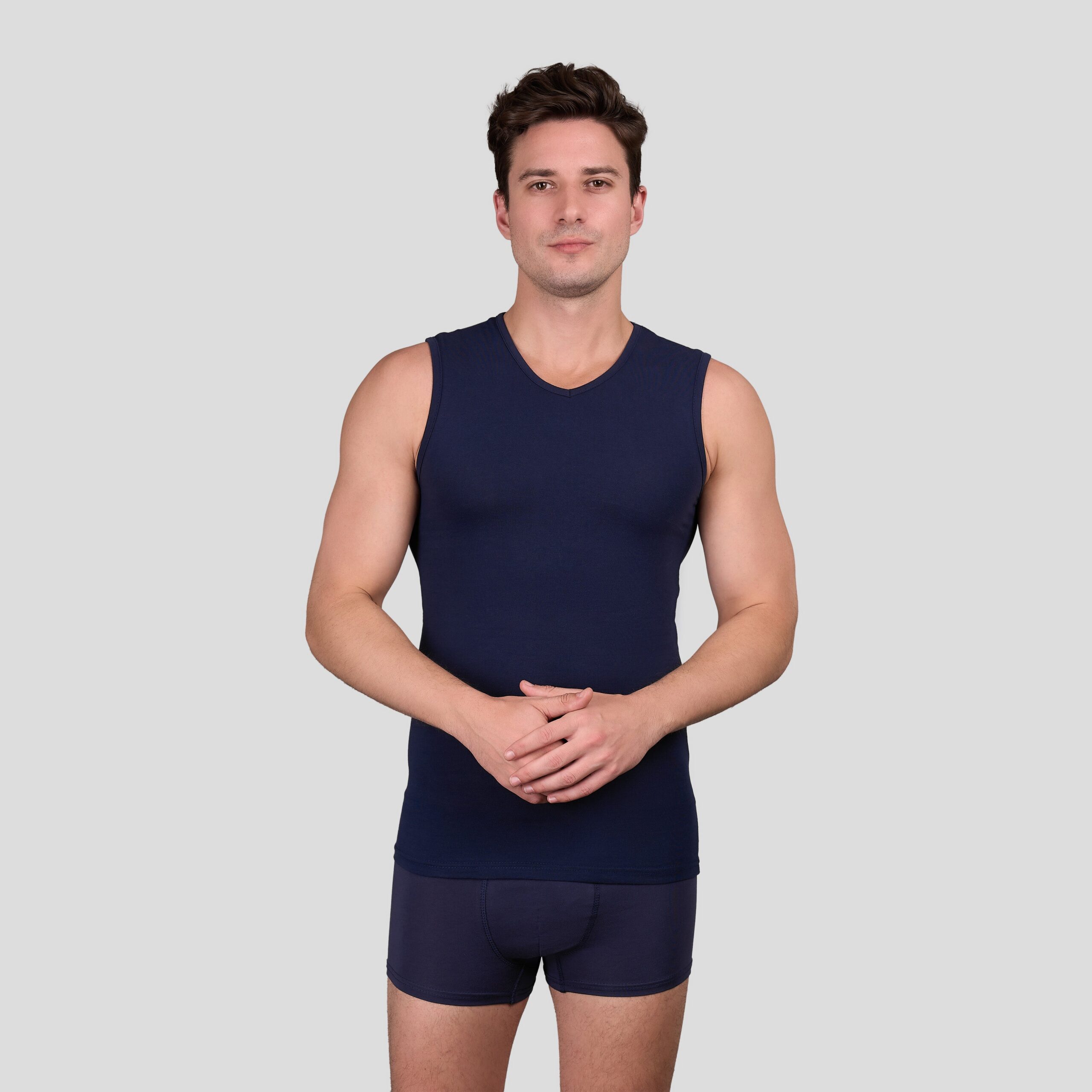 باك 3 تيشورات بلا كمّ round - الصورة 6