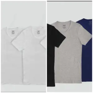 تيشيرت نصف كم برقبة V، عبوة من 3 قطع